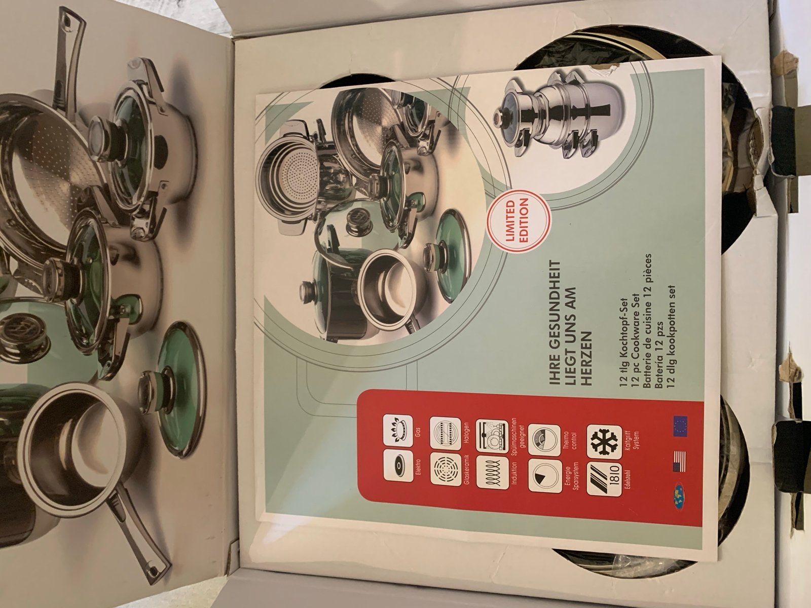 12-delige Kookpotten Set Miele- Limited Edition nieuw, Ophalen, Nieuw, Pannenset, Rvs