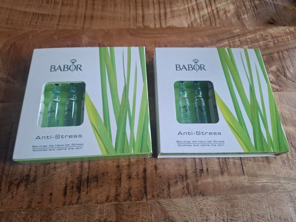 2 nieuwe verpakkingen BABOR anti-stress ampullen (advr 441), Ophalen of Verzenden, Nieuw, Gehele gezicht, Verzorging