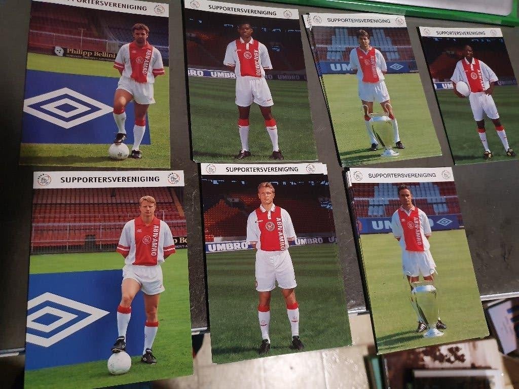 Spelerskaarten - teamkaarten Ajax Amsterdam meer dan 100, Ophalen, Zo goed als nieuw, Ajax, Spelerskaart