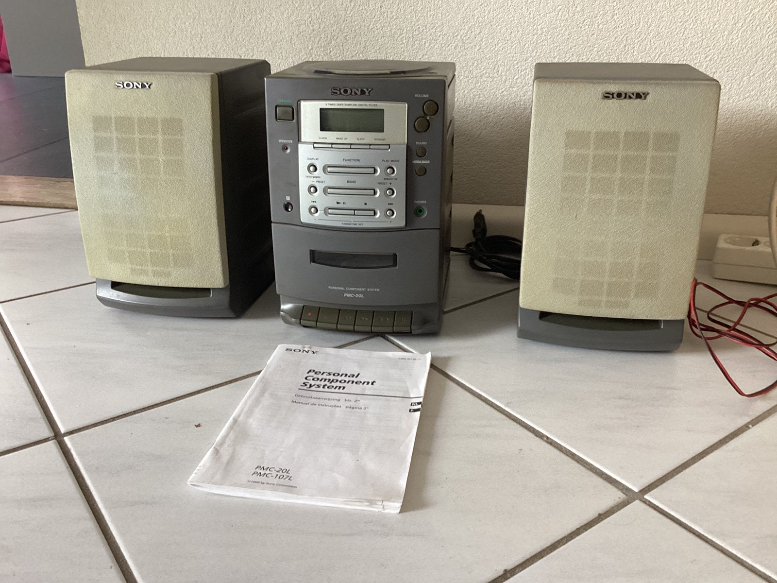 Cd speler /cassette speler Sony, Ophalen of Verzenden, Gebruikt