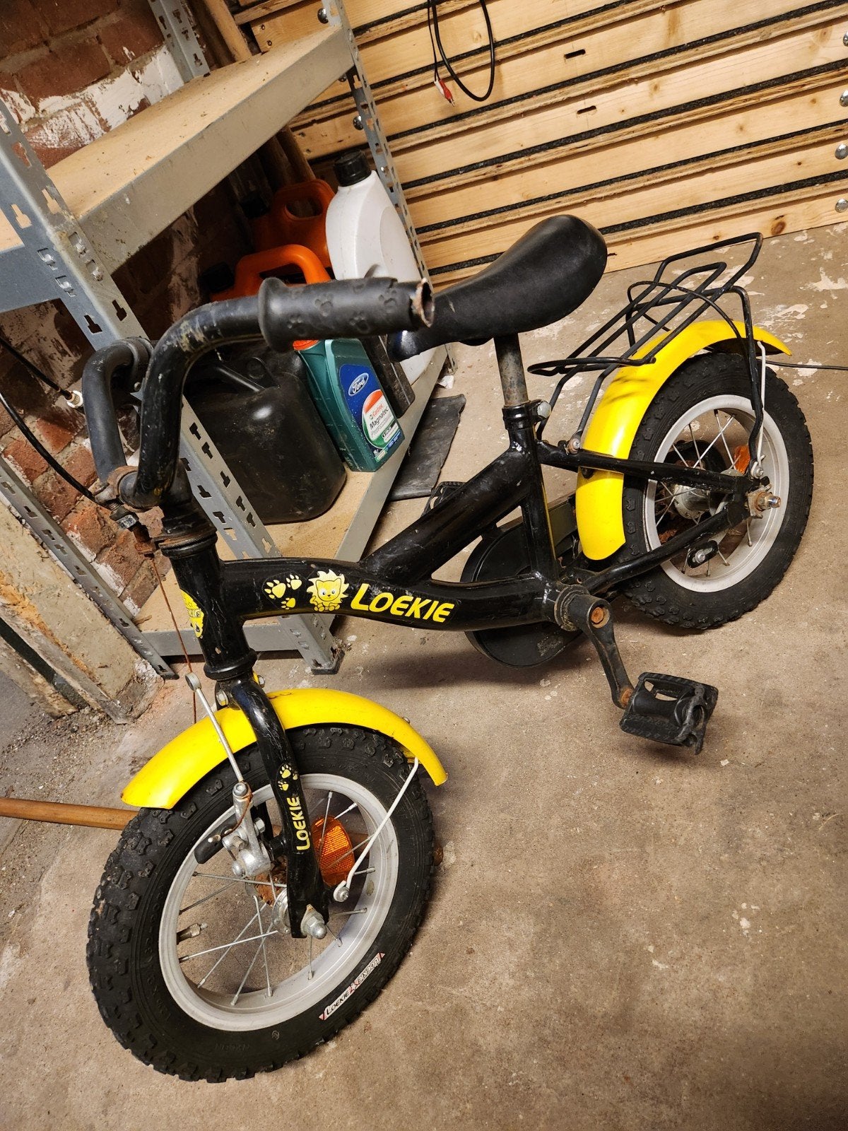 Loekie kinderfiets 12 inch - Gebruikt, Terugtraprem, Gebruikt, Loekie, Ophalen of Verzenden