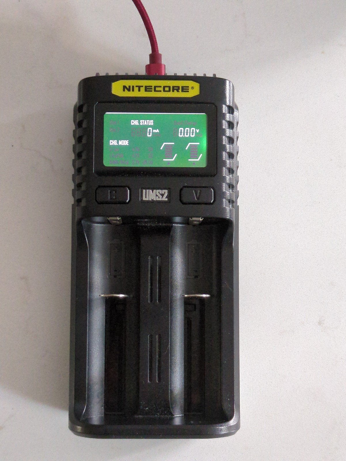 Nitecore UMS2 Universele Slimme USB-oplader, Ophalen of Verzenden, Zo goed als nieuw