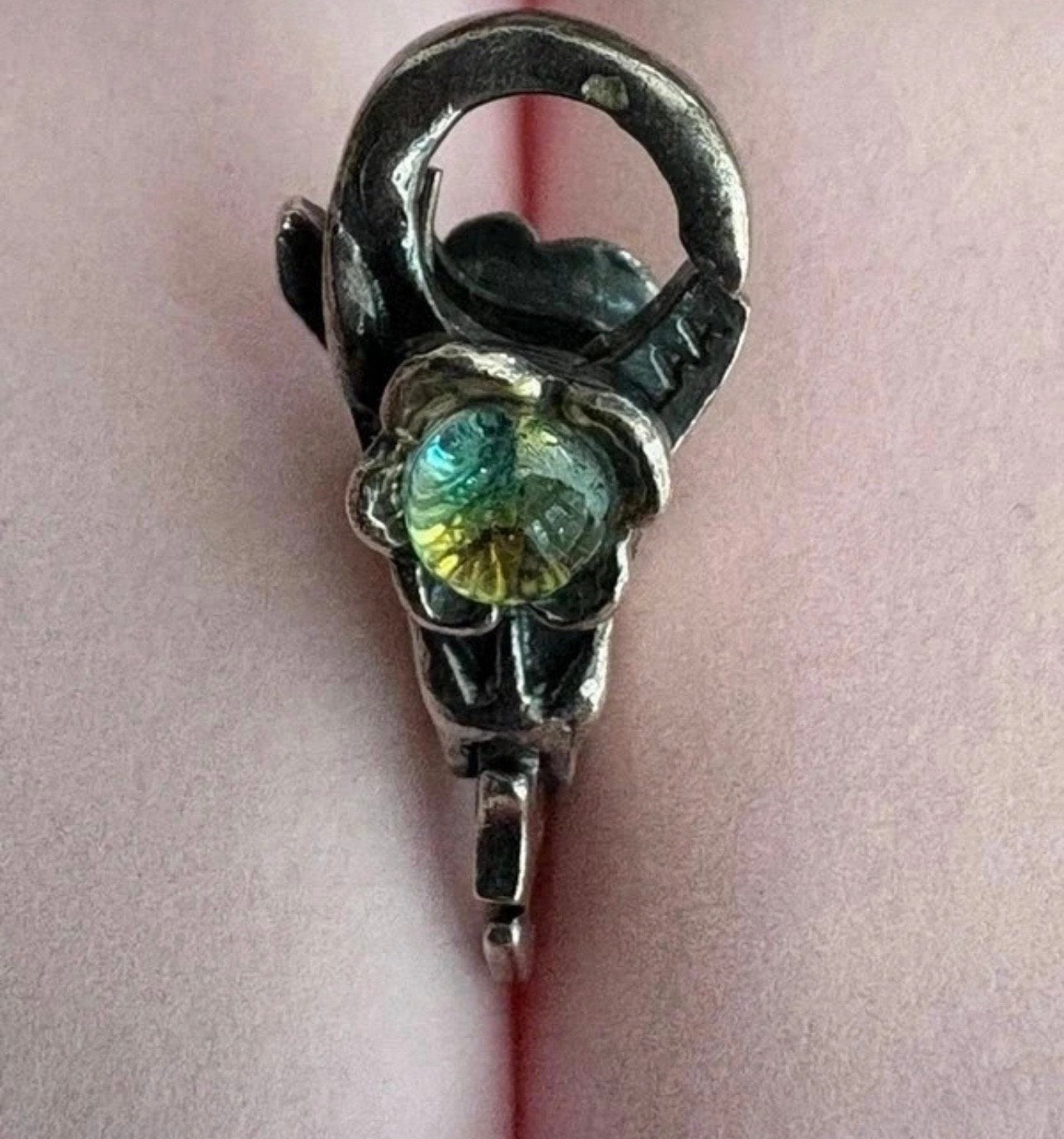 Unieke Trollbeads sluiting bloem met magisch glas (retired), Sieraden, Tassen en Uiterlijk, Ophalen of Verzenden, Zo goed als nieuw
