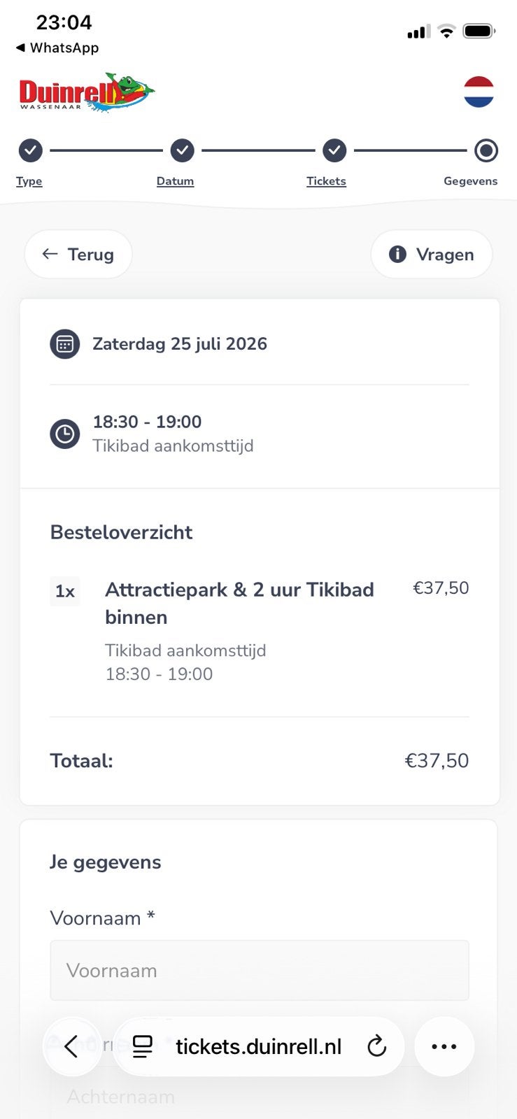 Gezocht Duinrell  Tikibad tickets voor zaterdag, Tickets en Kaartjes, Drie personen of meer, Overige soorten