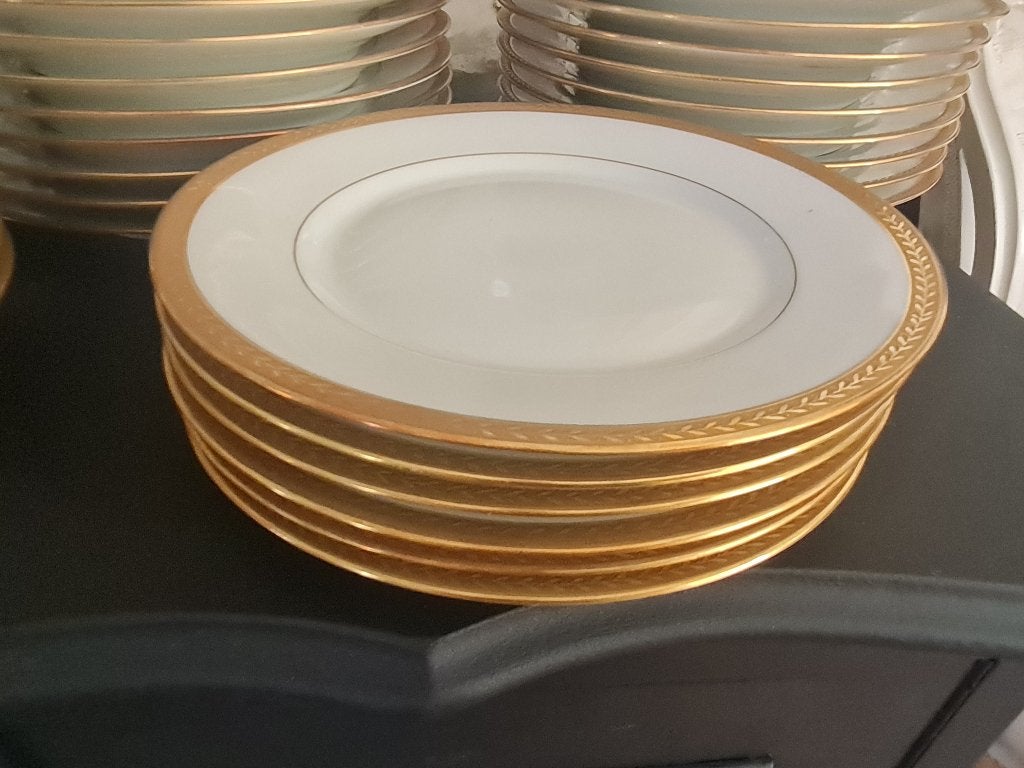 Oud Limoges servies borden per stuk 9,95  foto 1 t/m 6, Antiek en Kunst, Ophalen of Verzenden