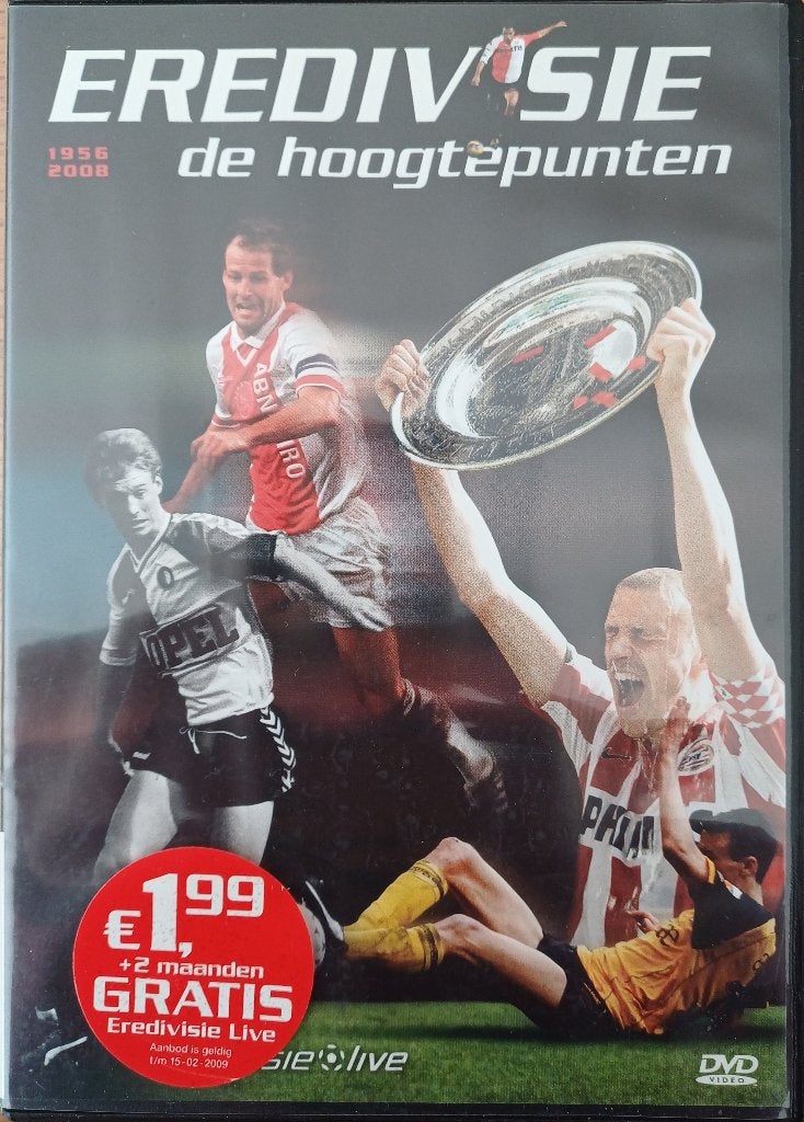 2+1 GRATIS! DVD - Eredivisie, de hoogtepunten 1956-2008, Cd's en Dvd's, Voetbal, Ophalen of Verzenden, Zo goed als nieuw, Alle leeftijden