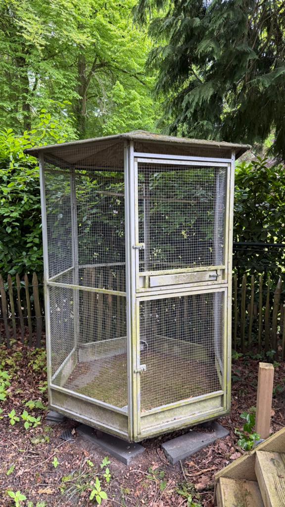 Vogelkooi gratis, Ophalen, Zo goed als nieuw, Metaal, Vogelkooi