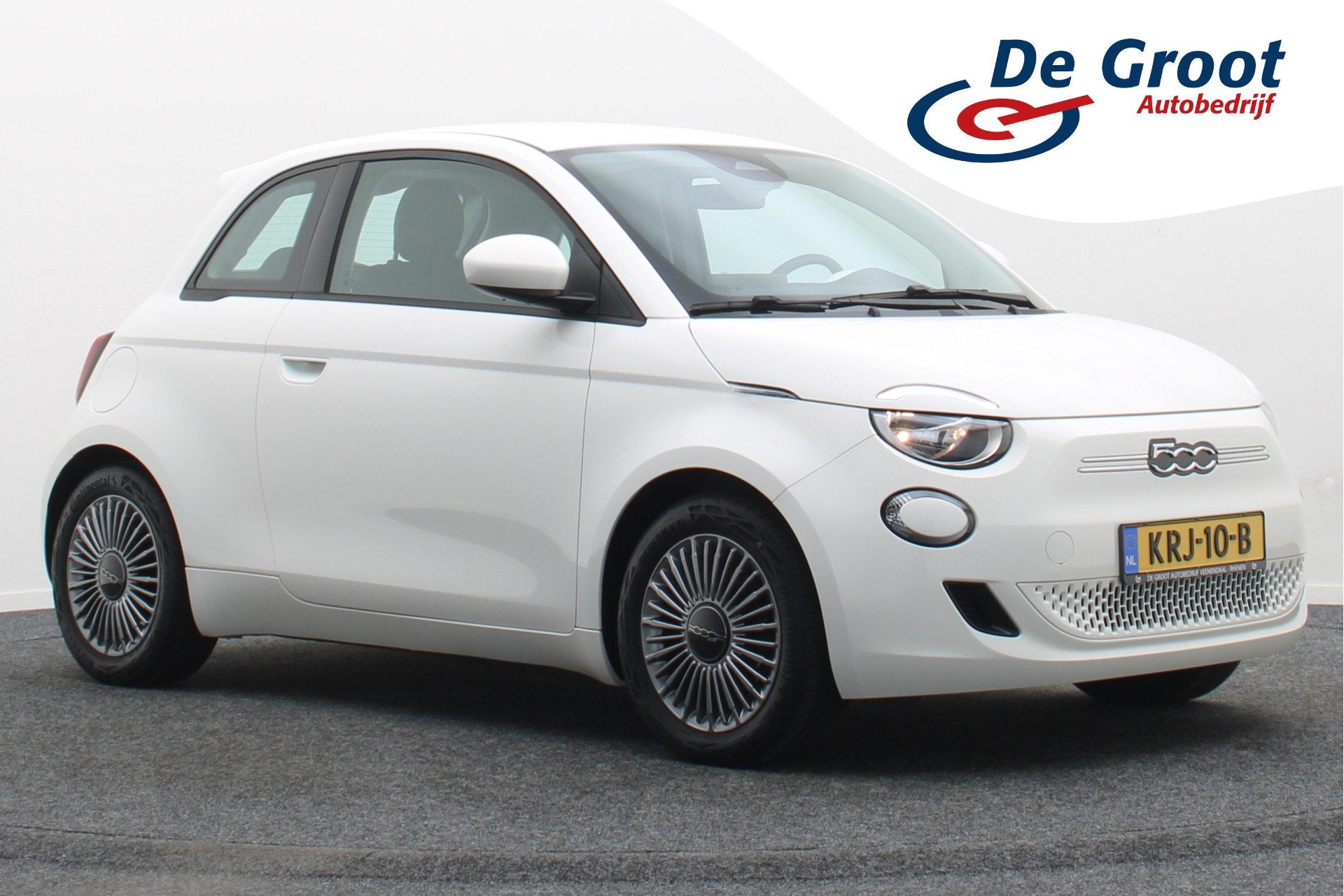 Fiat 500E Icon 42 kWh Virtual Cockpit, Cruise, Apple Carplay, Auto's, Fiat, Stof, Gebruikt, Zwart, LED verlichting