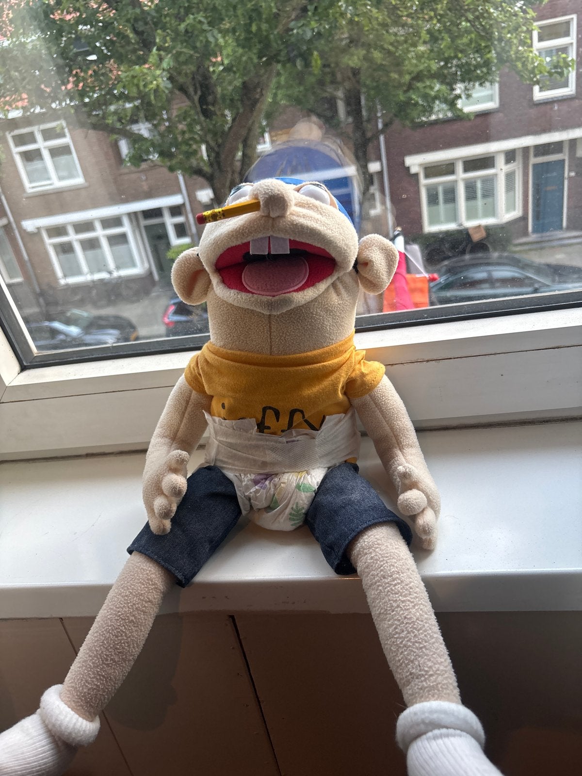 Jeffy SML handpop - Officieel SML Merch, Ophalen of Verzenden, Zo goed als nieuw, Overige typen
