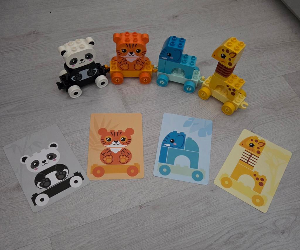 LEGO DUPLO Mijn Eerste Dierentrein met kaarten, Kinderen en Baby's, Speelgoed | Bouwstenen, Ophalen of Verzenden, Zo goed als nieuw