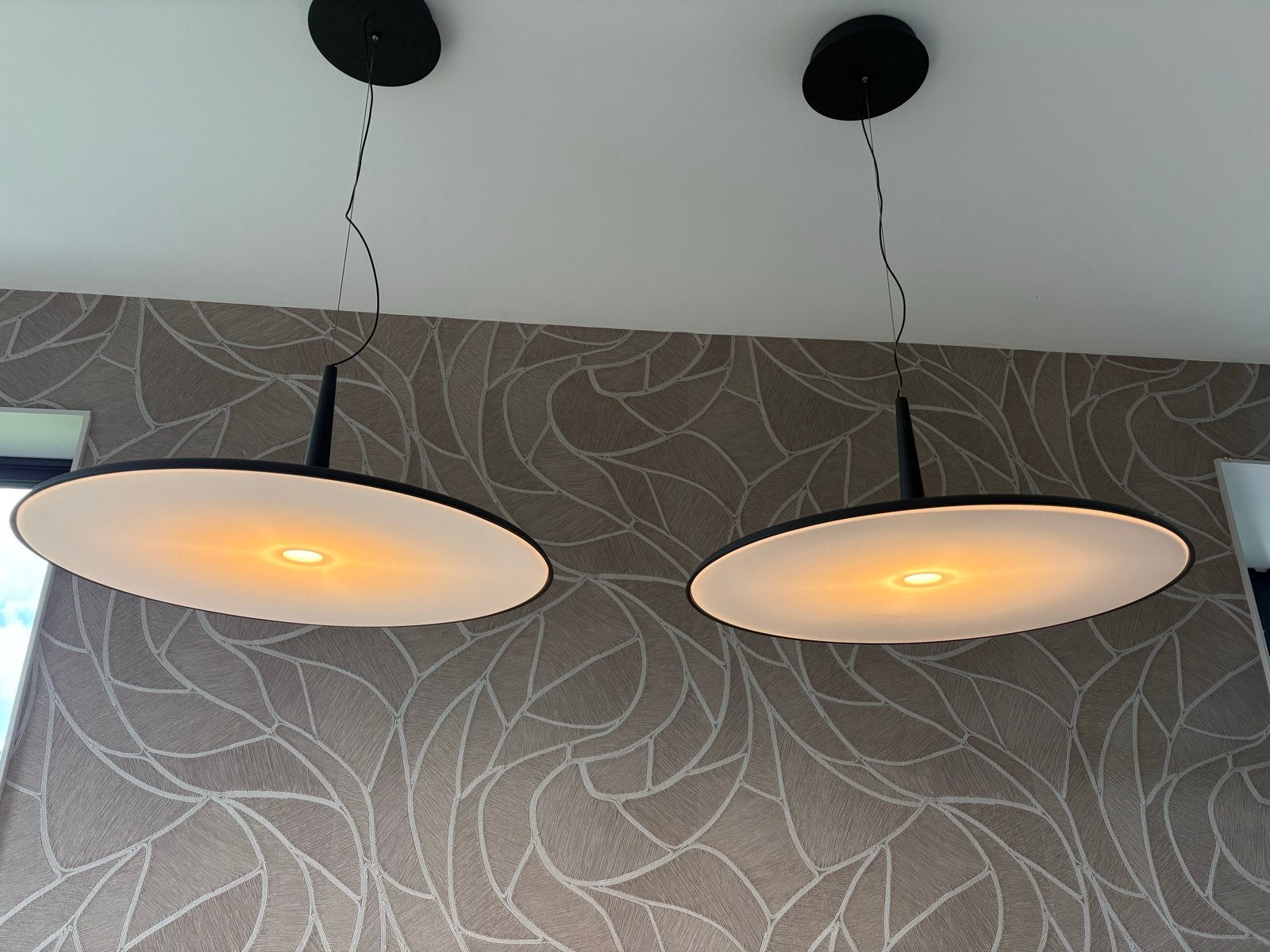 Vibia Skan hanglamp zwart 60 cm, Ophalen, Tijdloos, modern ,, Zo goed als nieuw, Metaal