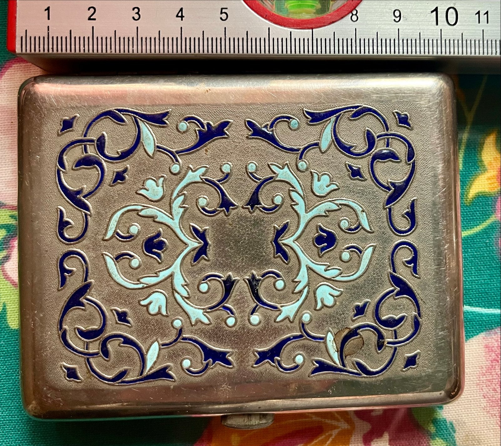Zeldzame vintage Sovjet sigarettenkoker met emaille (USSR), Ophalen
