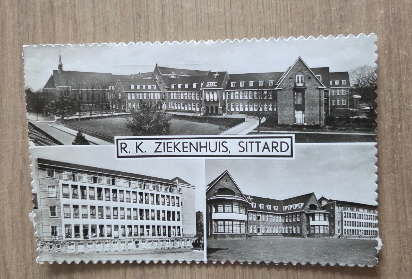Oude Ansichtkaart R.K. Ziekenhuis Sittard, Verzamelen, Ansichtkaarten | Nederland, Ophalen of Verzenden