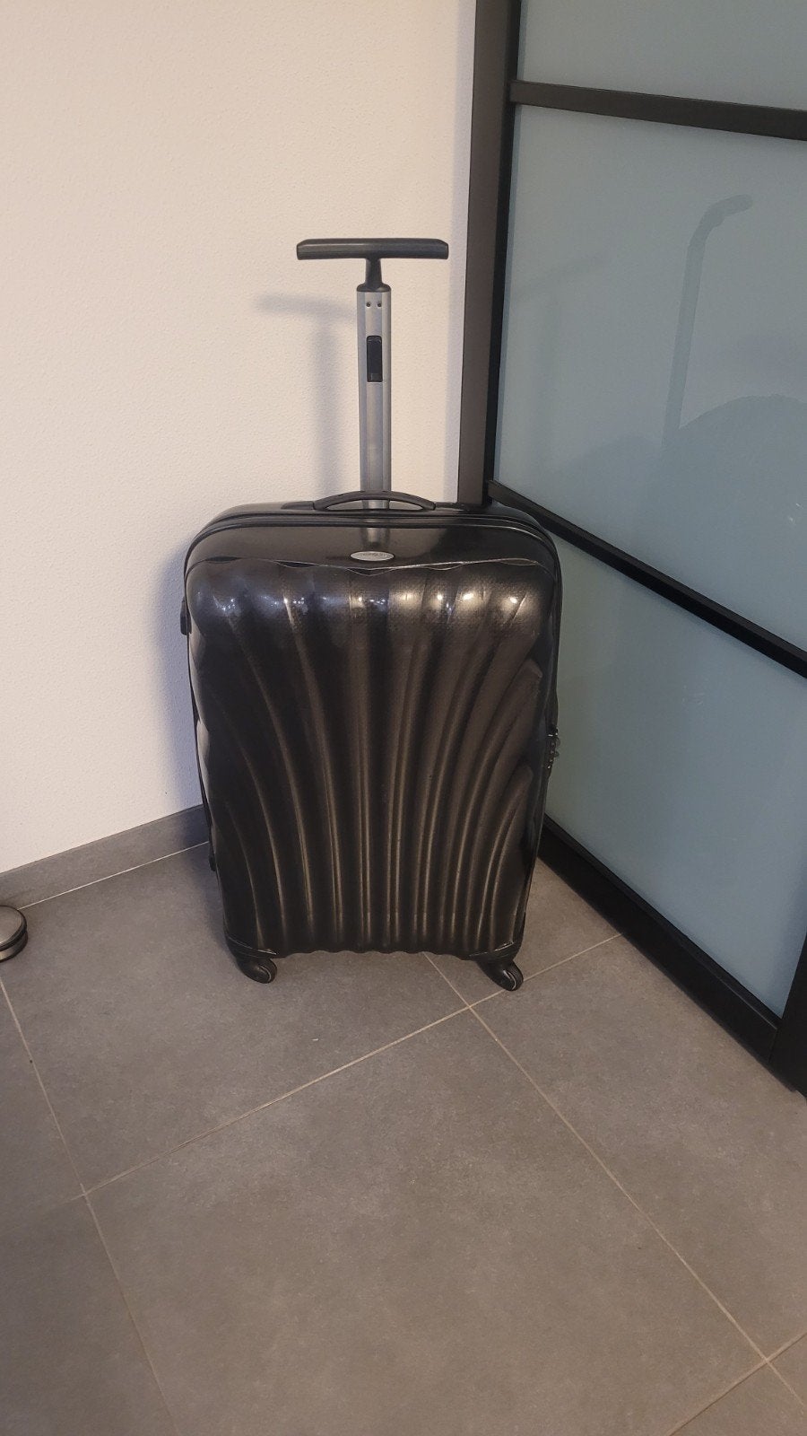 Samsonite C-Lite Spinner 75cm Koffer - zwart metallic, Ophalen, Hard kunststof, 45 tot 55 cm, Zo goed als nieuw