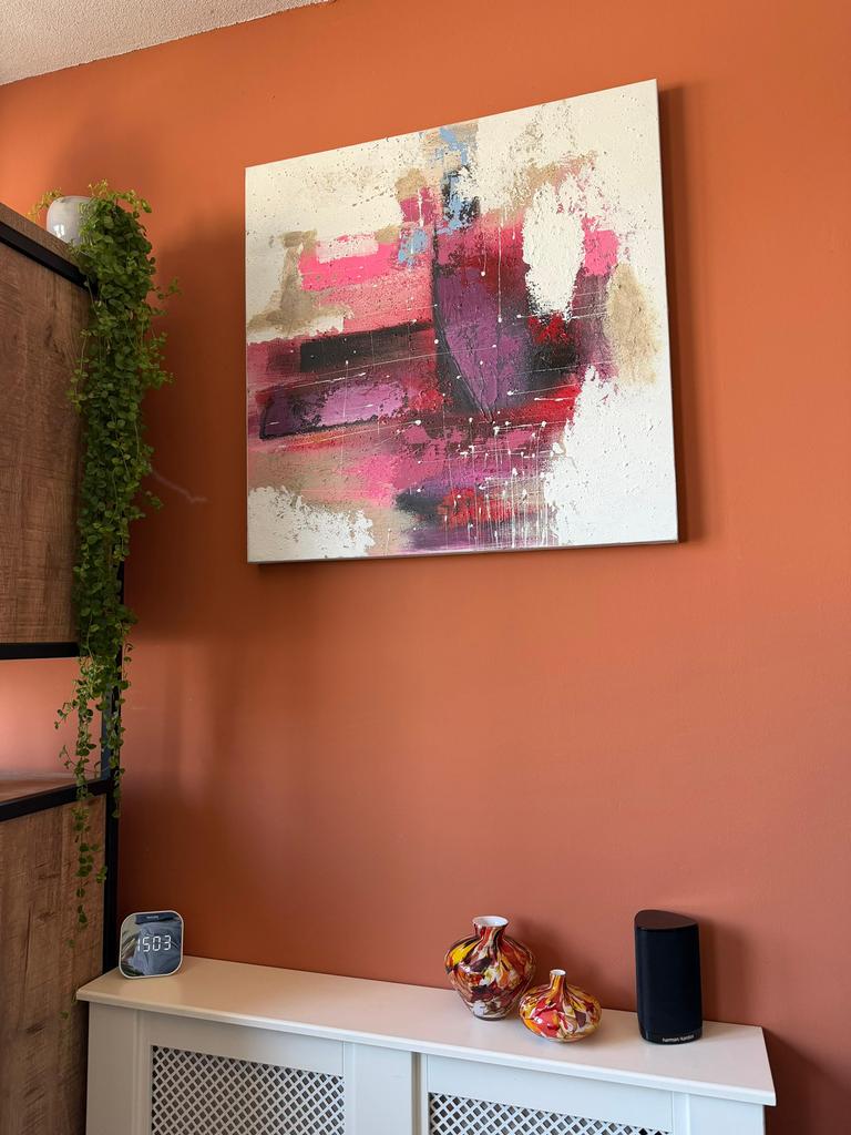 Schilderij abstract, Ophalen
