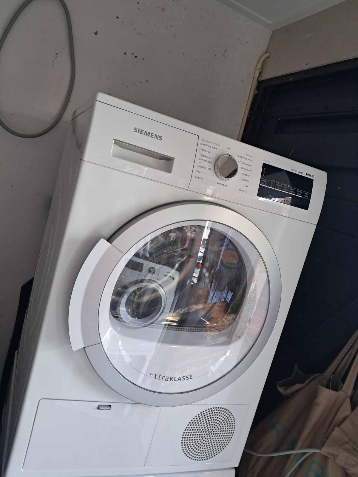 Siemens WT46G490NL/04 iSensoric IQ500 Condensdroger, Witgoed en Apparatuur, Ophalen, Gebruikt, 8 tot 10 kg, Voorlader