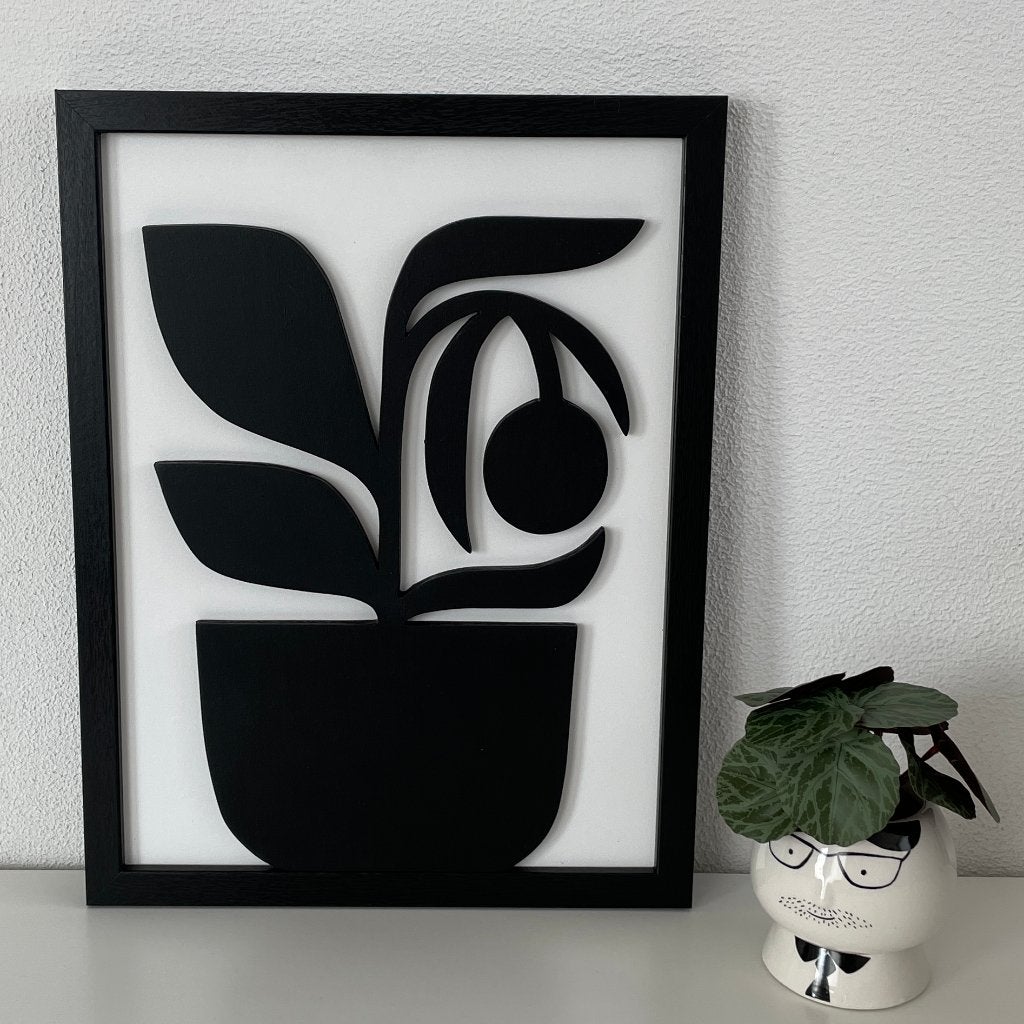 Schilderij van hout in 3D - twee verschillende modellen, Minder dan 50 cm, Oorspronkelijke maker, Nieuw, Ophalen of Verzenden