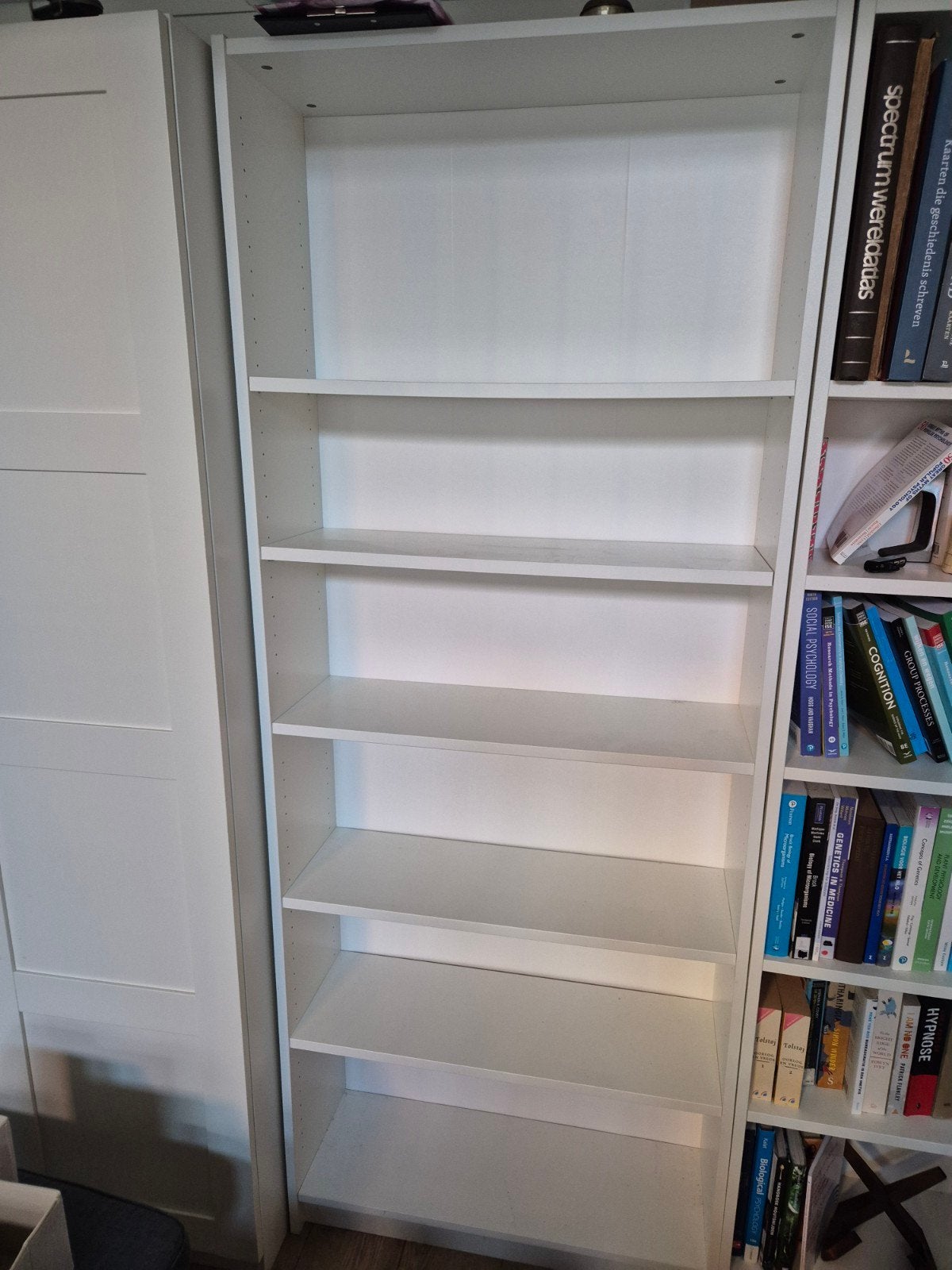 2 Boekenkasten - apart of samen te koop (exclusief boeken), Huis en Inrichting, Ophalen, Met plank(en), Gebruikt, 200 cm of meer