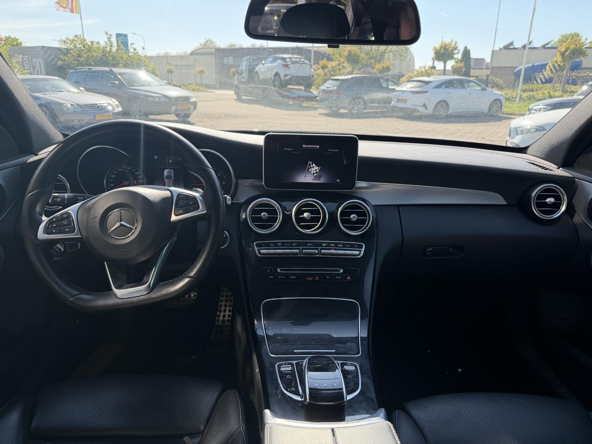 Mercedes-Benz C 200 CDI Estate Sport Edition, Auto's, 4 cilinders, Zwart, Leder, Diesel