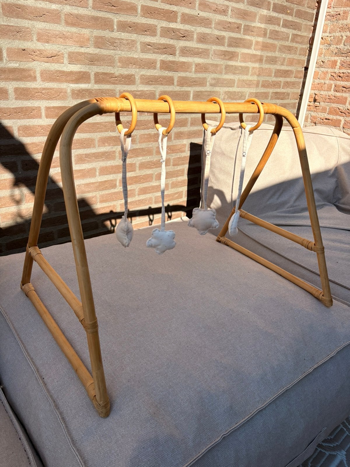 Rotan babygym, Ophalen, Zo goed als nieuw, Babygym