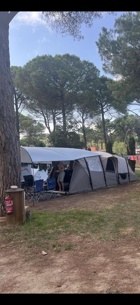 Quechua opblaasbare tent 6 pers. Airseconds 6.3 polykatoen, Caravans en Kamperen, Tenten, Ophalen, Zo goed als nieuw, Tot en met 6