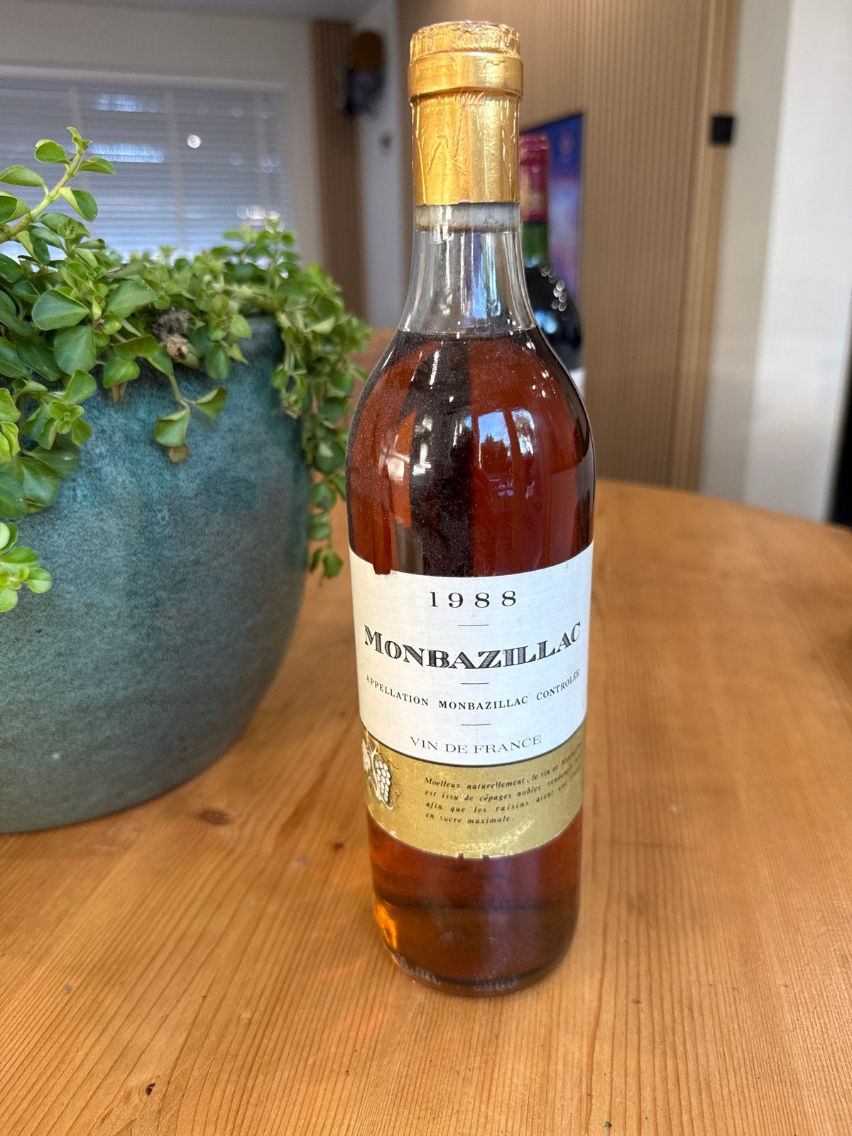 Monbazillac 1988 - Zoete Witte Wijn uit Frankrijk, Ophalen, Gebruikt, Frankrijk, Witte wijn