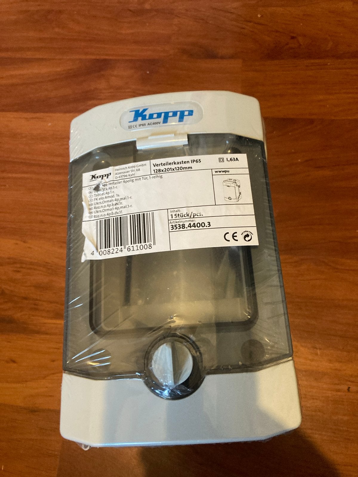 Kopp Verdeelkast IP65 128x201x120mm - Nieuw, Nieuw, Kopp, Ophalen of Verzenden, Kopp