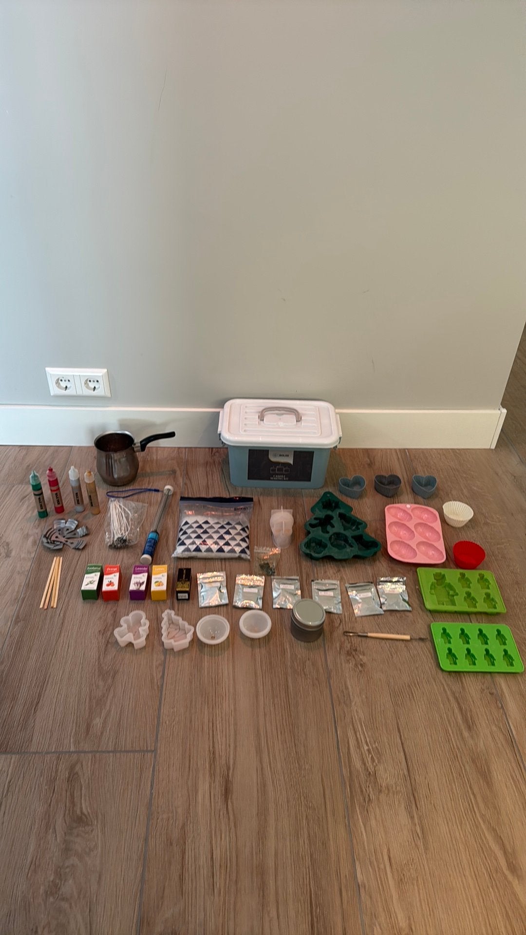 Kaarsen maken set, zie beschrijving voor de spullen, Ophalen of Verzenden, Gebruikt, Overige thema's, Overige typen