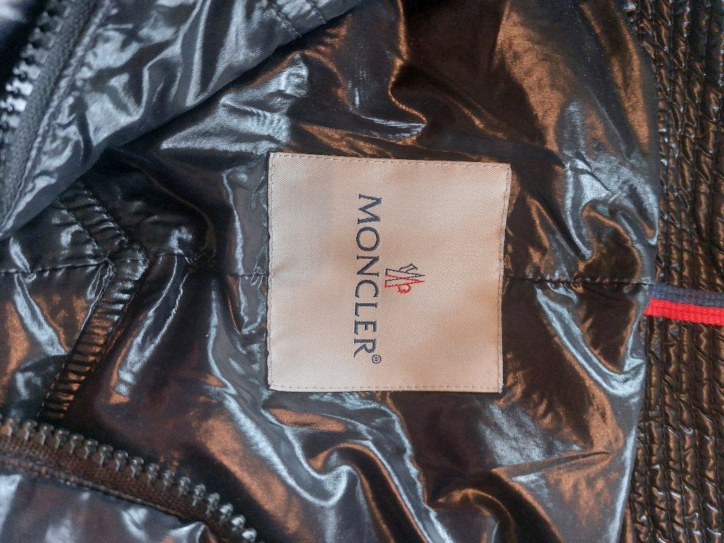 Moncler winterjas, Verzenden, Zwart, Moncler, Zo goed als nieuw