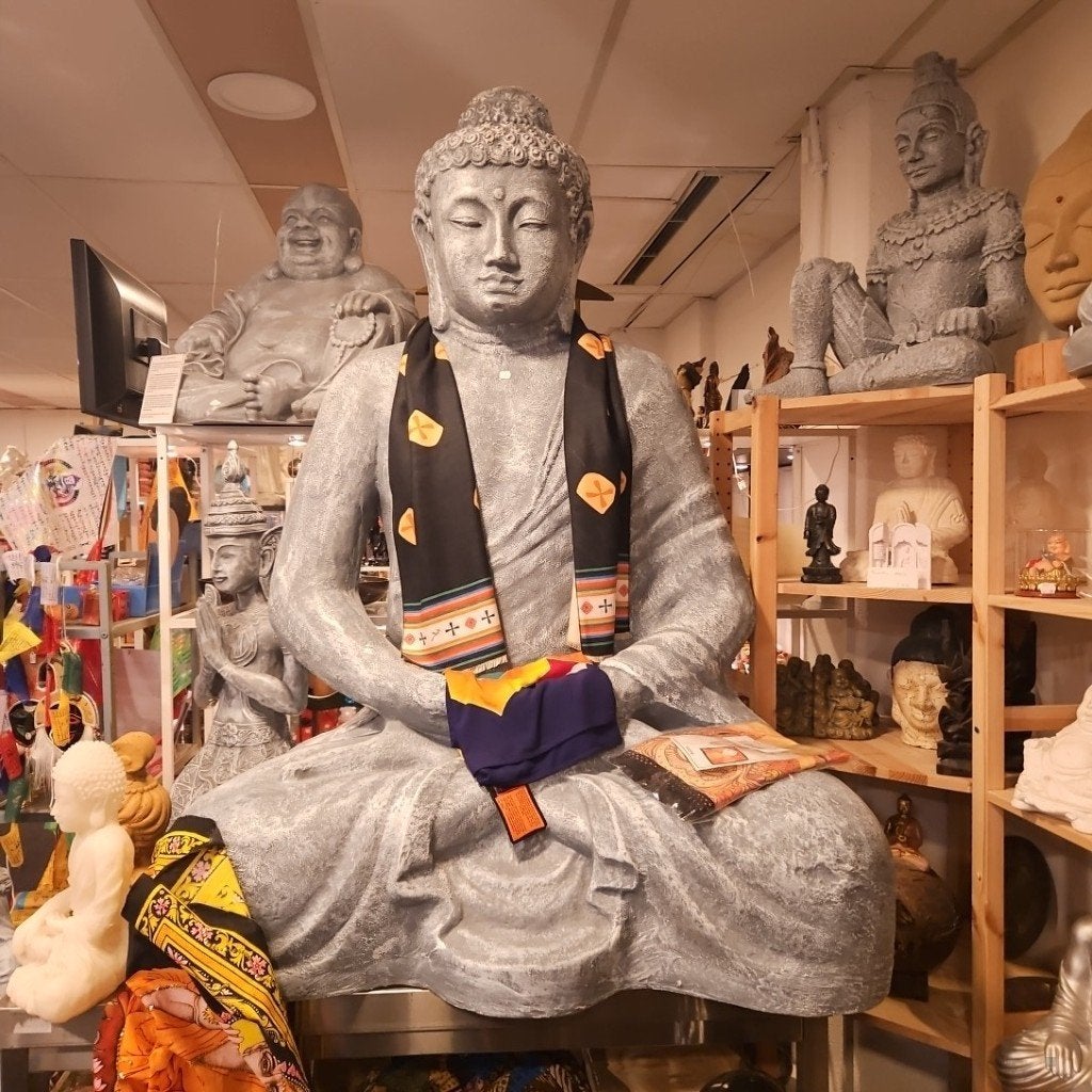 Boeddha beeld, Ophalen, Nieuw, Kunststof, Meerkleurig