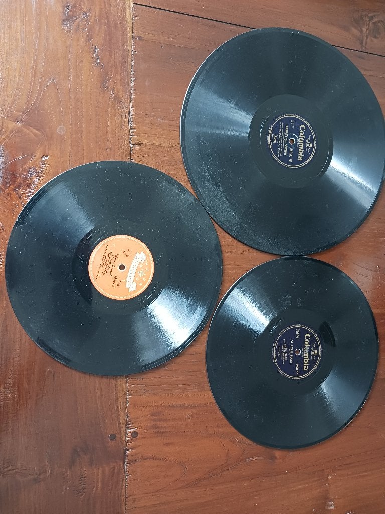 3 st oude langspeelplaten, Ophalen, Gebruikt, 12 inch