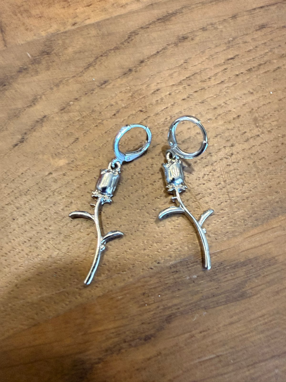 Nieuwe Oorbellen Rozen met Kado Tasje, Overige materialen, Hangers, Nieuw, Ophalen of Verzenden
