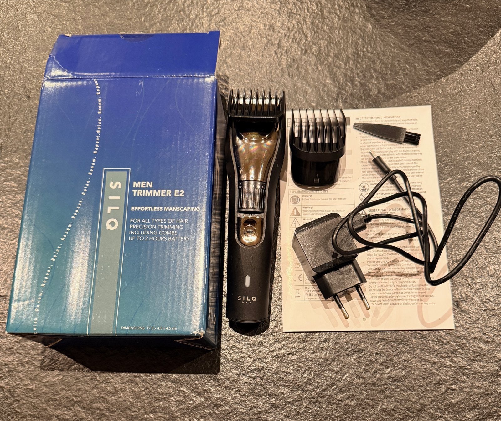 SILQ Men Trimmer E2 - Effortless Manscaping, Ophalen of Verzenden, Nieuw, Tondeuse