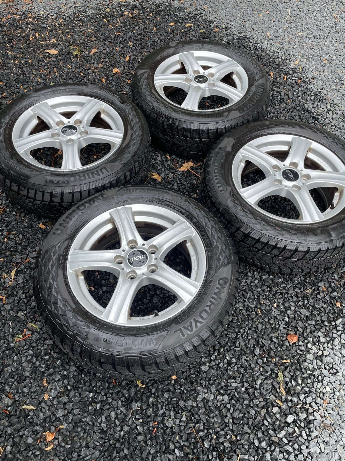 Uniroyal 195/65 R15 banden met velgen, Ophalen, Gebruikt, 15 inch, Banden en Velgen