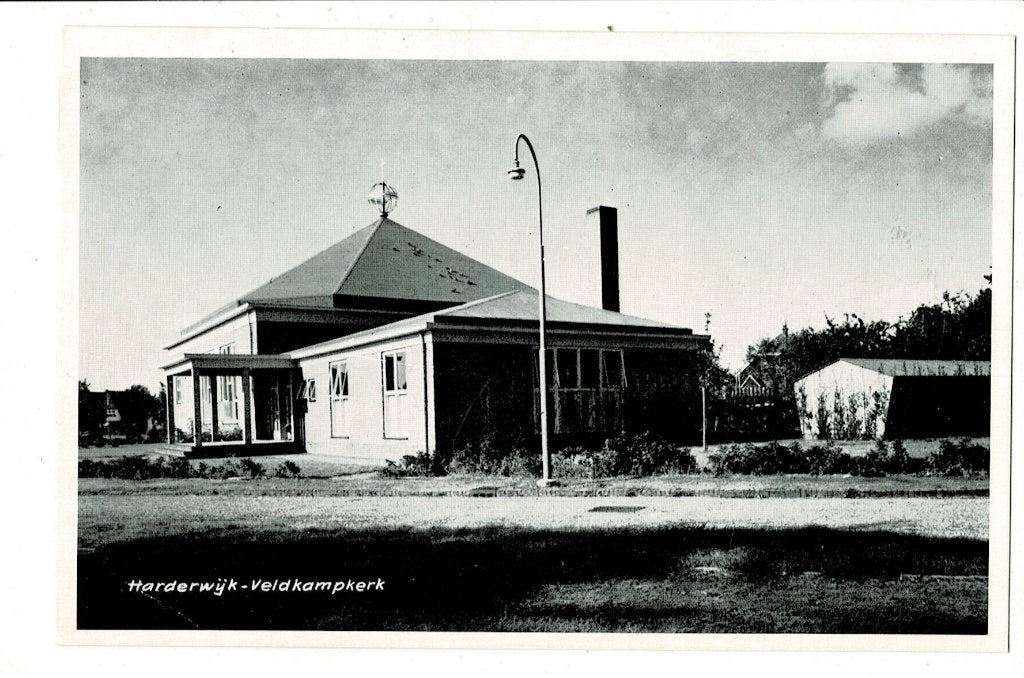 Oude ansichtkaart Harderwijk - Veldkampkerk, Ophalen of Verzenden, 1960 tot 1980, Ongelopen, Gelderland