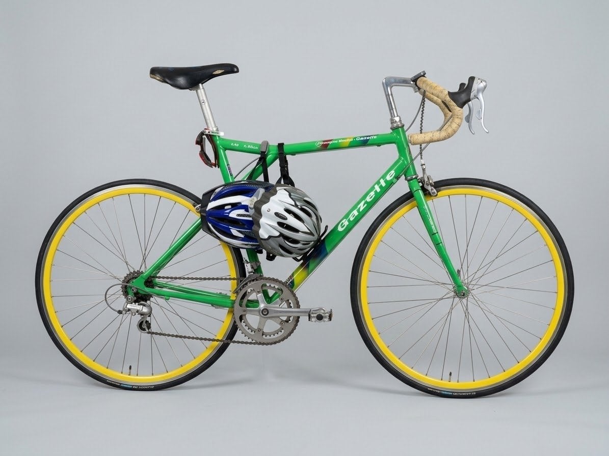 Gazelle racefiets - Groen met gele velgen, 28 inch, Gebruikt, 10 tot 15 versnellingen, Aluminium