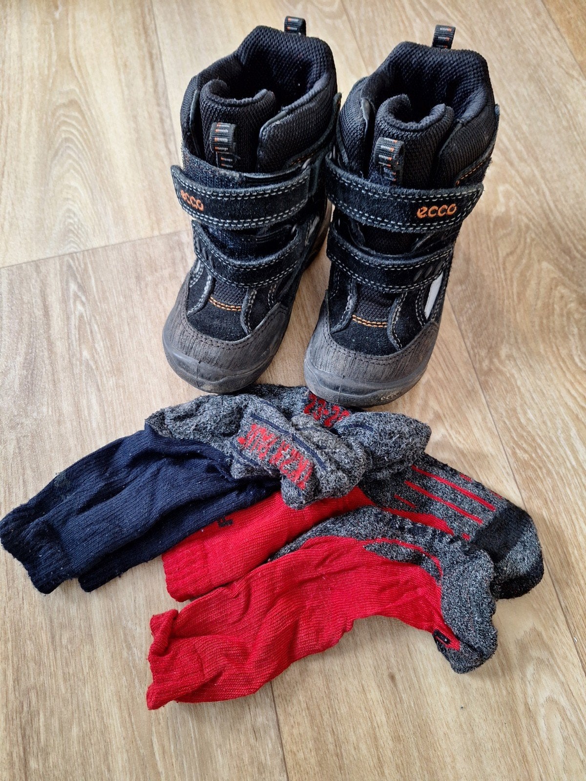 Snowboots, bergschoenen Ecco maat 25 Falcon sokken, Gebruikt, Jongen of Meisje, Ophalen of Verzenden, Sokken