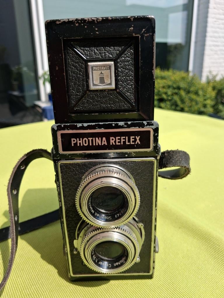 PHOTINA REFLEX 6x6  120 film     fotocamera, Audio, Tv en Foto, Fotocamera's Analoog, Ophalen of Verzenden, Gebruikt, Compact