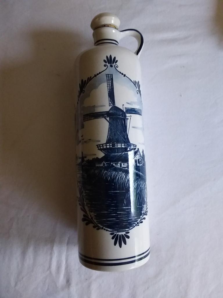 Bols fles kruik Delftsblauw Made in Holland handwerk delft, Antiek en Kunst, Ophalen of Verzenden