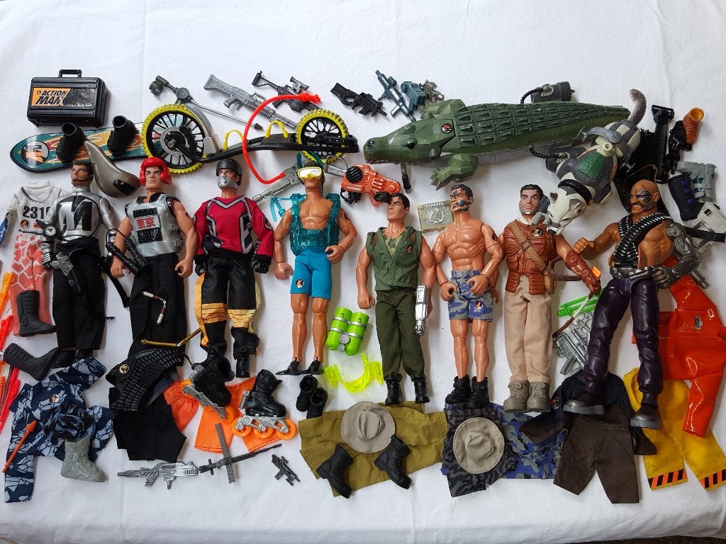 Action Man poppen set 1, Kinderen en Baby's, Speelgoed | Poppen, Ophalen of Verzenden, Gebruikt, Barbie