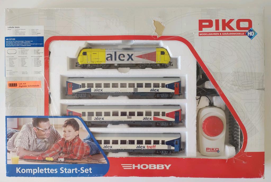 PIKO H0 57130 startset ALEX met locomotief Hercules, Treinset, Gelijkstroom, Analoog, Piko