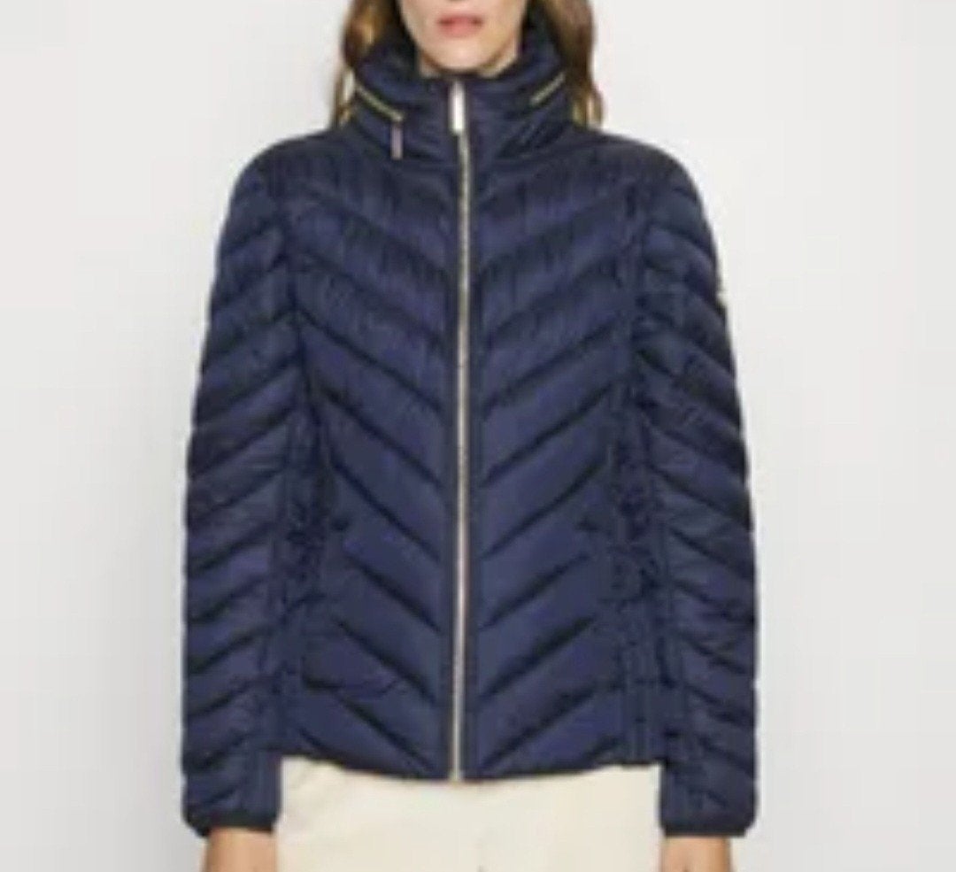 Michael Kors Packable Donsjas - Maat XXL, Kleding | Dames, Jassen | Winter, Nieuw, Maat 46/48 (XL) of groter, Blauw, Ophalen of Verzenden