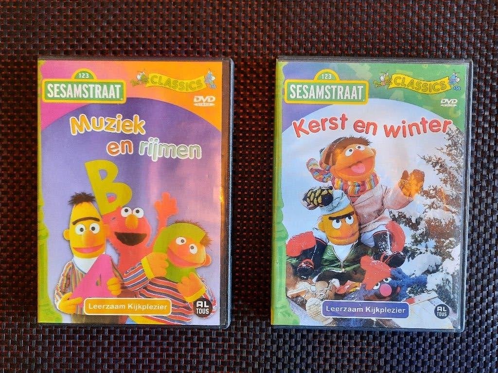 2 Sesamstraat DVD's, Alle leeftijden, Zo goed als nieuw, Educatief, Ophalen of Verzenden