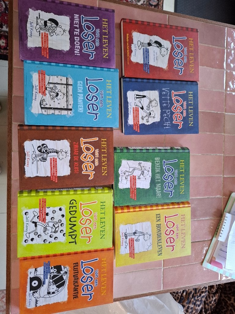 Leven van een loser boeken 1 tm 9, Ophalen of Verzenden, Zo goed als nieuw, Jeff kinney, Fictie algemeen