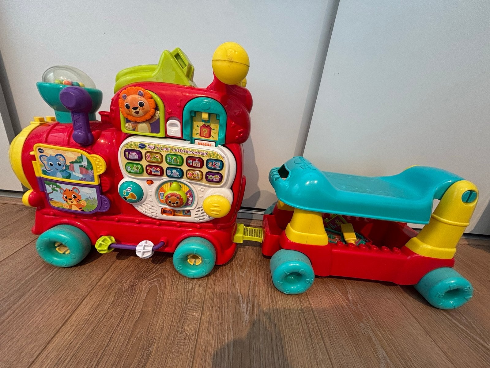VTech Zoef Zoef Dieren Trein met wagon, Ophalen, Gebruikt