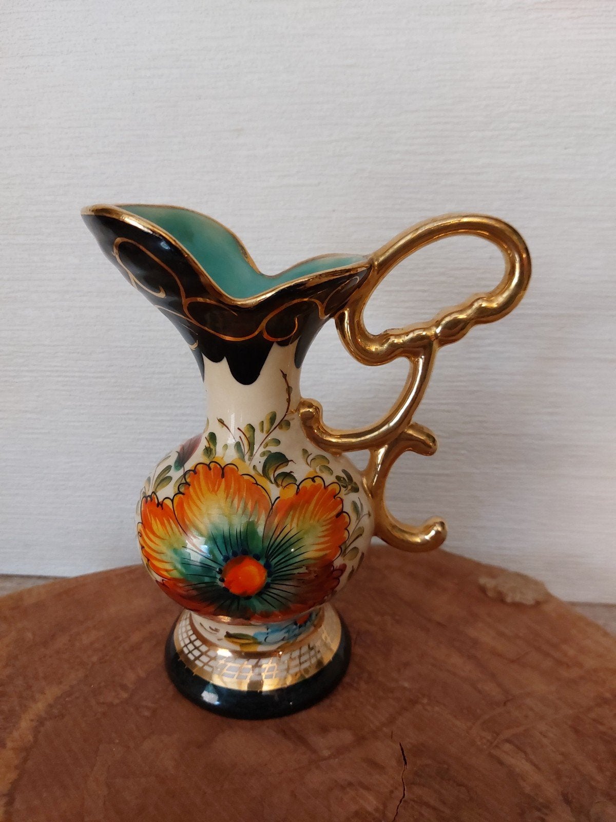 Vintage oor vaas H. Bequet, Antiek en Kunst, Ophalen of Verzenden
