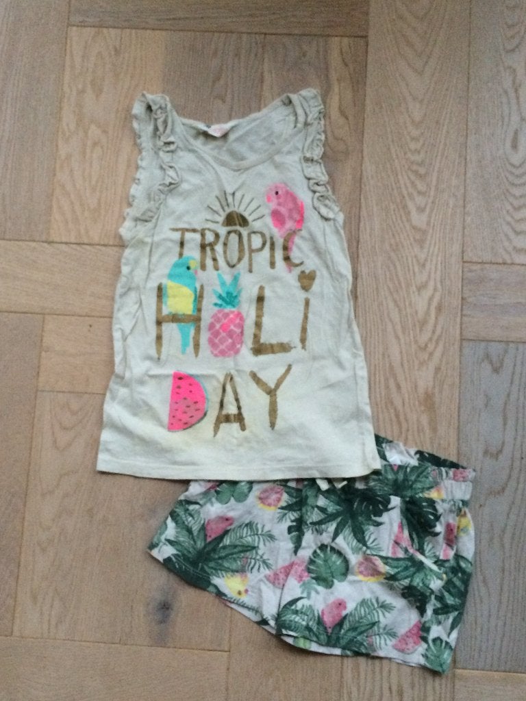 leuke zomerse set van H&M maat 110/116, Kinderen en Baby's, Kinderkleding | Maat 110, Gebruikt, Meisje, H&M, Ophalen of Verzenden