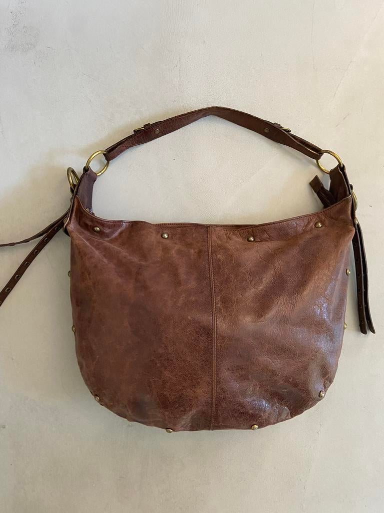 Claudio Ferrici tote schouder tas handtas bruin., Sieraden, Tassen en Uiterlijk, Tassen | Damestassen, Ophalen of Verzenden, Zo goed als nieuw