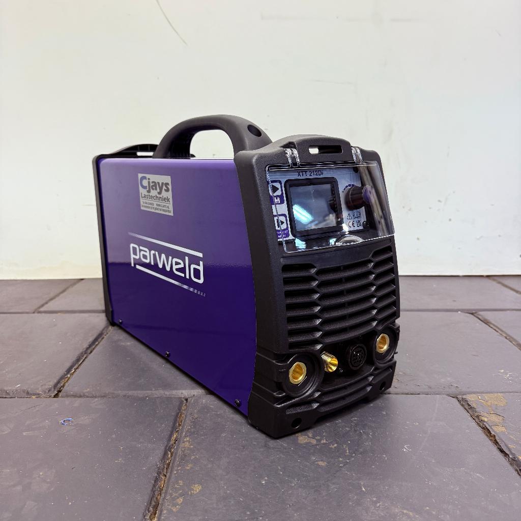Parweld XTT212Di Tig Lasapparaat ACDC Lasmachine LCD Scherm, Weld-Toorts BV, Ophalen of Verzenden, Tig, 150 tot 250 ampère