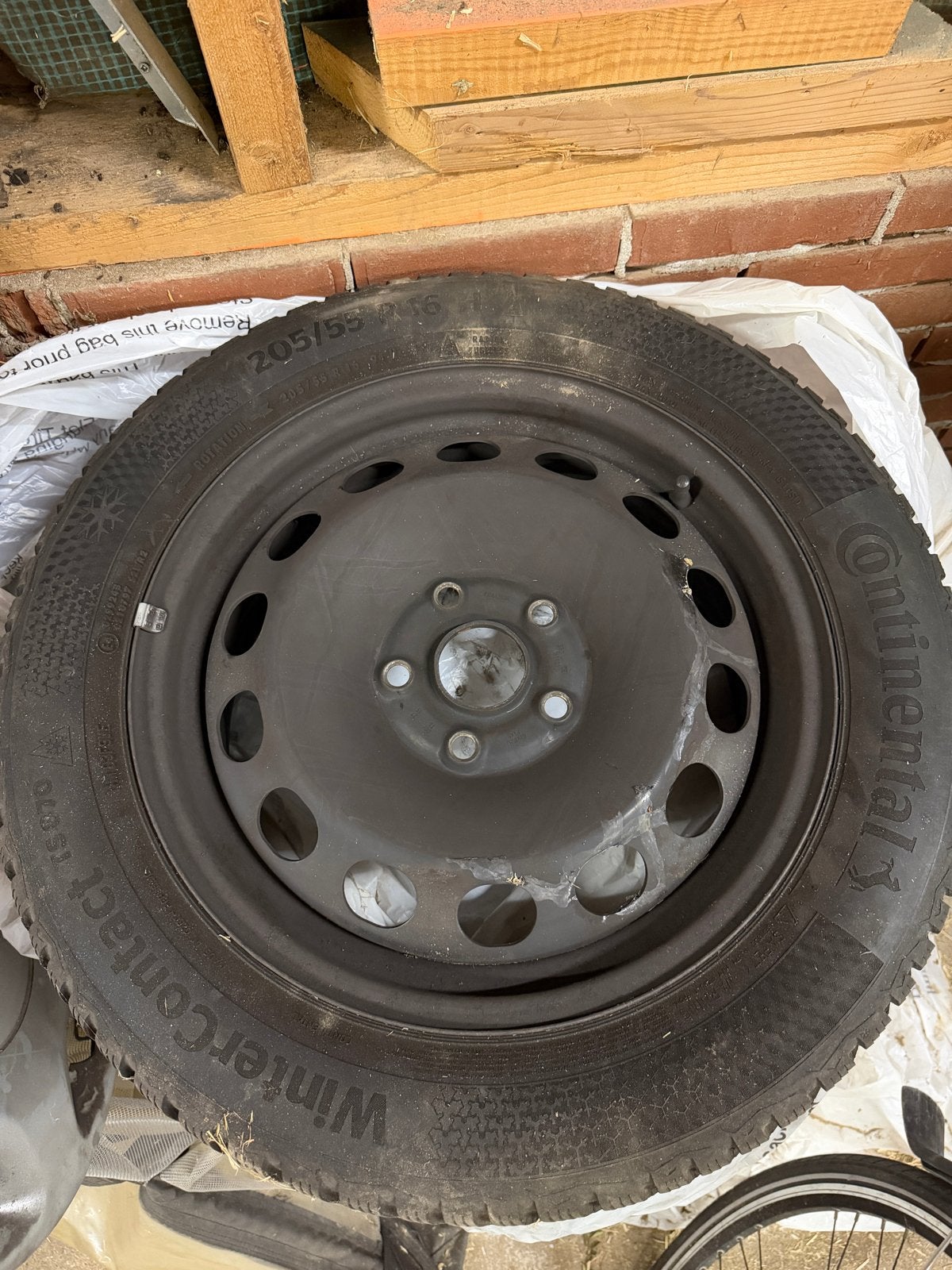 Complete winterset Audi A3 Sportback 16 inch, Ophalen, Gebruikt, 16 inch, Banden en Velgen